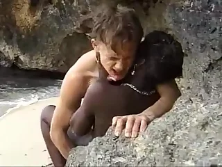 African teenager gets ass fucking fucked atop..